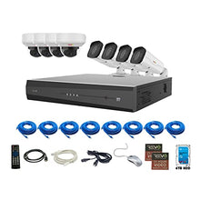Load image into Gallery viewer, REVO America America Ultra Plus Commercial Grade 16CH 4K H.265 NVR, 4 TB, Remote Access, 4X Motorized Lens IR Bullet &amp; 4X Motorized Lens Vandal Dome Cameras, Indoor/Outdoor, True WDR, 4 Megapixel Whit
