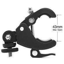 Load image into Gallery viewer, Justsimple Super Clamp Quick Release Bike Clamp w/ 1/4&quot; Tripod Head Compatible for Holding LCD Monitor/Light Camera/Mic iPhone Ipad Monitor, Work on Music Stand/Microphone Stands/Bike/Rod Bar
