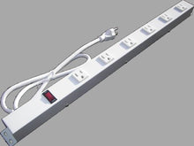 Load image into Gallery viewer, 2 ft 6 Outlet Metal Power Strip, White
