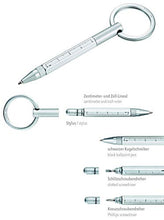 Load image into Gallery viewer, Troika Micro Construction Pen &amp; Stylus Key Ring, Silver (KYP25SI)
