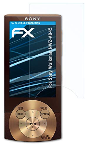 atFoliX Screen Protection Film Compatible with Sony Walkman NWZ-A845 Screen Protector, Ultra-Clear FX Protective Film (3X)
