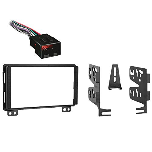 Compatible with Mercury Mountaineer 2002 2003 Double DIN Stereo Harness Radio Install Dash Kit