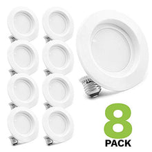 Load image into Gallery viewer, 8 Pack Bioluz LED 4-inch 13 Watt 90 CRI Dimmable LED Retrofit Recessed Lighting Fixture - 2700K LED Ceiling Light - 910 Lumen Recessed Downlight UL-Listed JA8 CEC Pack of 8
