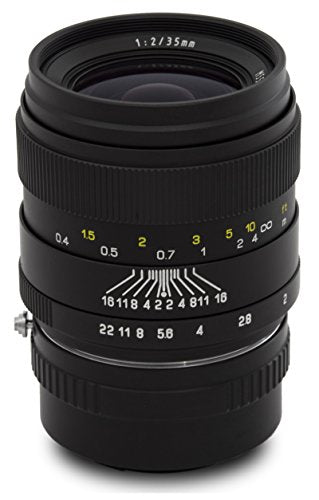 Oshiro 35mm f/2 LD UNC AL Wide Angle Full Frame Prime Lens for Olympus OM-D E-M1, E-M5, E-M10, Pen E-PL7, E-P5, E-PL5, E-PM2, E-P1, P2, PL1, PL1s and PL2 Micro Four Thirds Digital Cameras (EOS-M43)