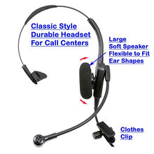Load image into Gallery viewer, Phone Headset Compatible with Avaya 1408 1416 2410 2420 4424 4606 4610 4612 4620, Economic Noise Cancel Call Center Phone Headset with HIC Quick Disconnect Cord
