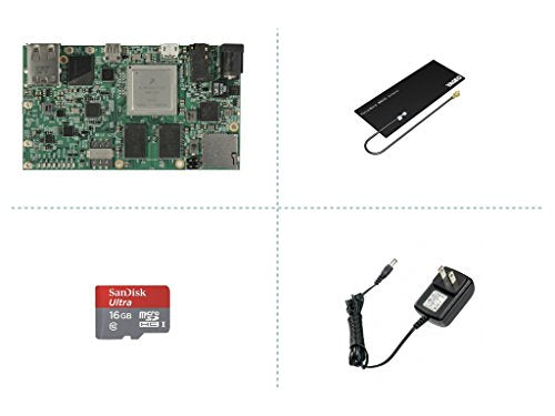 Code & Modules Inc. PixieBoard PRO LTE Starter Bundle with 3G/4G Diversity Antenna, Power Supply and 16GB SD Card