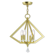 Load image into Gallery viewer, Livex Lighting 50664-02 Mini Chandelier, Polished Brass
