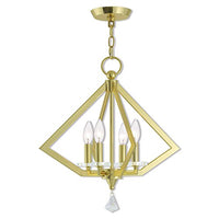 Livex Lighting 50664-02 Mini Chandelier, Polished Brass