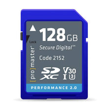 Load image into Gallery viewer, Promaster 128GB SDHC Class 10 Memory Card (Performance 2.0)
