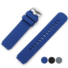 Load image into Gallery viewer, VIMVIP Easy Installed Long-Lasting Genuine Soft Silicone Bracelet Strap Wrist Watch Band for Samsung Gear S2 Classic Smart Watch and Moto 360 2nd Smart Watch 42mm (Blue)
