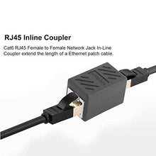 Load image into Gallery viewer, Alloet 5pcs RJ45 Inline Coupler Cat7 Cat6 Cat5e Ethernet Network Cable Adapters
