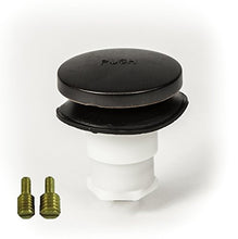 Load image into Gallery viewer, PF WaterWorks PF0935-ORB Universal Touch (Tip Toe or Foot Actuated) Bathtub/Bath Tub Drain Stopper includes 3/8&quot; and 5/16&quot; Fittings, No Hair Catcher, Oil Rubbed Bronze

