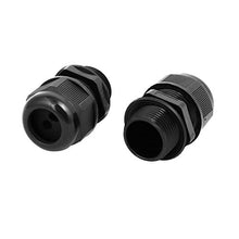 Load image into Gallery viewer, Aexit NPT3/4-inch 6mm Transmission Adjustable 2 Holes Cable Gland Joint Black 10pcs
