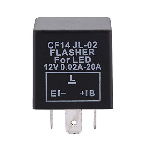 Beaster CF14 JL-02 3 Pin Fix Flash Rate Turn Signal Flasher Relay LED Indicator