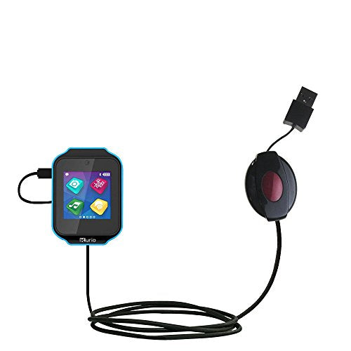 USB Power Port Ready retractable USB charge USB cable wired specifically for the KD Interactive Kurio Watch and uses TipExchange