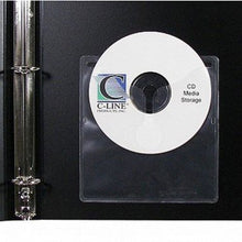 Load image into Gallery viewer, C-Line Self-Adhesive CD/DVD Poly Holders
