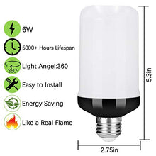 Load image into Gallery viewer, Y- STOP LED Flame Light Bulbs, Upgraded 4 Modes Fire Light Bulbs with Upside Down Effect, E26 Base Flickering Light Bulbs for Christmas, Party, Outdoor, Indoor, Home Decor (4 Pack)
