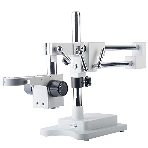 KOPPACE Stereo Microscope Double arm Bracket Lens Aperture 76mm Horizontal Movement 235mm Column Diameter 32mm