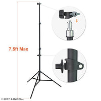 LINCO Lincostore 90?? / 7.5ft Studio Photography Photo Light Stand/Reflector Panel Stand with Reflector Holder