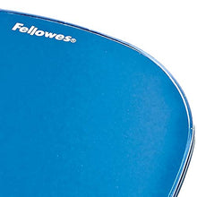 Load image into Gallery viewer, Fellowes Gel Crystal Mousepad/Wrist Rest, Blue (91141)

