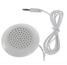 Load image into Gallery viewer, Mini White 3.5mm Pillow Speaker for MP3 MP4 Player iPod
