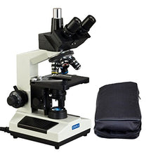 Load image into Gallery viewer, OMAX 40X-2500X Trinocular Biological Compound LED Microscope with Vinyl Carrying Case
