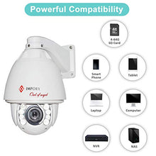 Load image into Gallery viewer, IMPORX Auto Tracking PTZ IP Camera, 20X Optical Zoom, 3MP 2560X1440 Outdoor IP66 Waterproof Camera, 500ft Night Vision, Motion Detection, Support Micro SD Card and P2P
