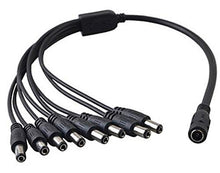 Load image into Gallery viewer, UpBright 8-Plug Splitter 8-Way Power Cord Replacement for ELEC 16 CH 8CH 4CH DVR H.264 Digital Video Recorder Power Supply Cable
