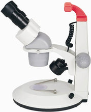 Load image into Gallery viewer, Ken-A-Vision T-22051 VisionScope 2 - Binocular Stereo Microscope with Interchangeable Head, 15x Eyepiece, 2X and 4X Objectives, LED Light Source, 30x and 60x Magnification
