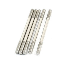 Load image into Gallery viewer, uxcell 5pcs 3mm Dia Thread 50mm Length Gray Steel Tight Adjustable Pushrod
