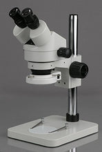 Load image into Gallery viewer, 7X-45X Stereo Binocular Microscope with 14&quot; Pillar Stand &amp; 64-LED Ring Light
