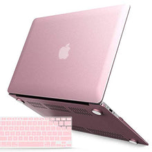 Load image into Gallery viewer, IBENZER MacBook Air 11 Inch Case Model A1370 A1465, Soft Touch Plastic Hard Shell Case Bundle with Keyboard Cover for Apple Laptop Mac Air 11, Rose Gold, A11MPK+1A
