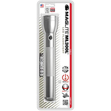 Load image into Gallery viewer, Maglite ML300L LED 3-Cell D Flashlight, Silver
