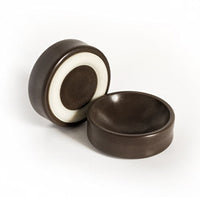 Slipstick CB605 Furniture Wheel Caster Cups / Floor Protectors with Non Skid Rubber Grip (Set of 4 Grippers) 1-3/4 Inch - Chocolate Brown