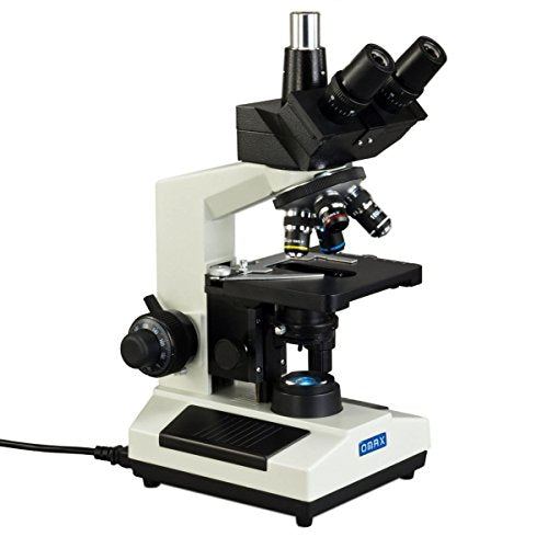 OMAX 40X-2500X Trinocular Biological Compound Microscope with Replaceable LED Light