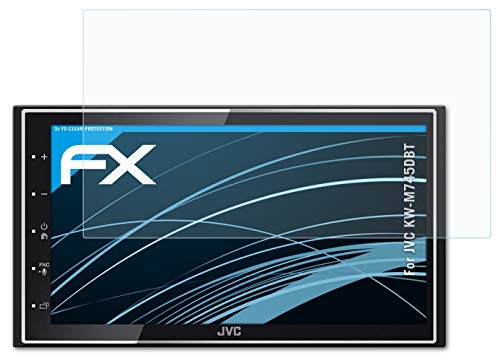 atFoliX Screen Protection Film Compatible with JVC KW-M745DBT Screen Protector, Ultra-Clear FX Protective Film (3X)