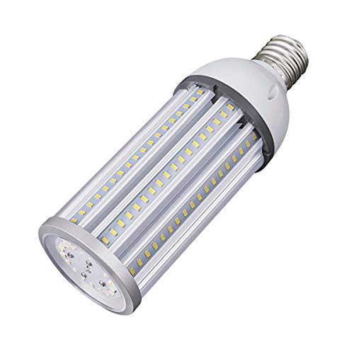 60W LED Corn Light Bulb E39 Mogul Base LED Lights Equivalent(300W) 5000K Daylight IP65 Waterproof Replacement HID HPS for Indoor Area Warehouse High Bay Street Light