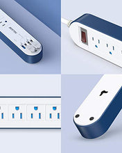 Load image into Gallery viewer, BESTEK Power Strip USB 3.0 Quick Charge, Surge Protector with 6-Outlet, 5V 6A 4 Smart USB Charging Ports, Long Bars 6Ft Heavy Duty Extension Power Cords, 500J, FCC ETL Listed
