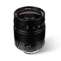 7artisans 28mm F1.4 Manual Focus Lens for Leica M Mount Cameras M-M, M240, M3,M5,M6,M7,M8,M9,M9P,M10 (Black)