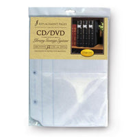 Bellagio-Italia DVD Storage Binder Insert Sheets - Pack of 8