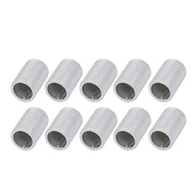 Load image into Gallery viewer, uxcell 10Pcs M14 Full Threaded Lamp Nipple Straight Pass-Through Pipe Connector 20mm Length
