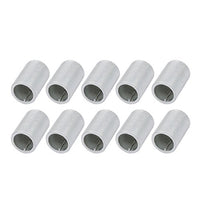 uxcell 10Pcs M14 Full Threaded Lamp Nipple Straight Pass-Through Pipe Connector 20mm Length