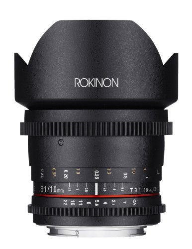 Rokinon Cine CV10M-N 10mm T3.1 Cine Wide Angle Lens for Nikon (DX) Cameras