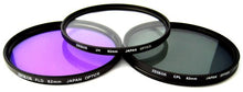 Load image into Gallery viewer, Zeikos ZE-FLK82 82mm Multi-Coated 3 Piece Filter Kit (UV-CPL-FLD)
