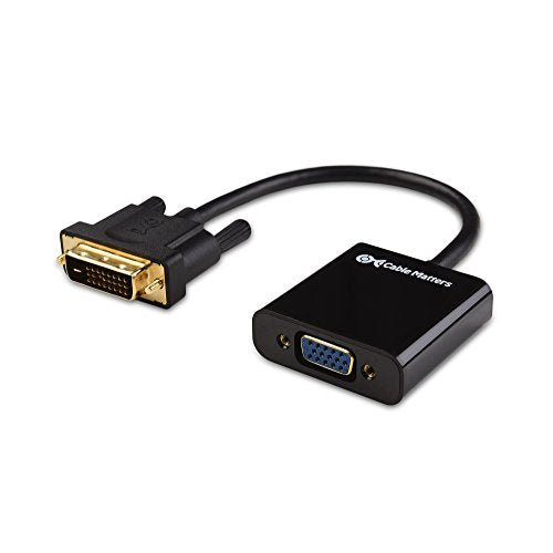 Cable Matters Active Dvi To Vga Adapter (Dvi D To Vga/Dvi D To Vga)   10 Inches