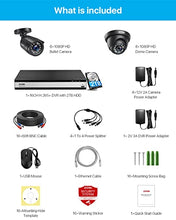 Load image into Gallery viewer, ZOSI 16 Channel 1080P Security Camera System,H.265+ 16CH CCTV DVR with Hard Drive 2TB and 16x 1080p Surveillance CCTV Camera,Indoor Outdoor,Night Vision,Remote Access for Home Business 24/7 Recording
