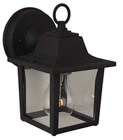 Craftmade Lighting Z190-TB Cast Aluminum Porch Wall Mount, Matte Black Finish with Frost Glass