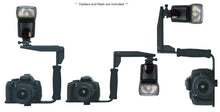 Load image into Gallery viewer, Hila Olympus Evolt E-410 Flash Bracket (PivPo Pivoting Positioning) 180 Degrees (Olympus Shoe)
