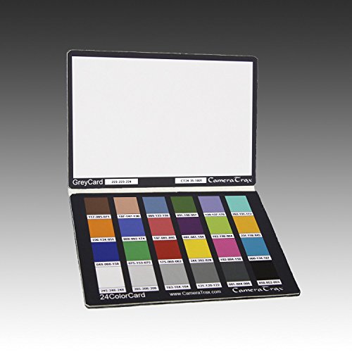 CameraTrax 24ColorCard-3x5 (OneSnapColor) with White Balance and User Guidebook
