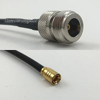 12 inch RG188 N FEMALE to SMB FEMALE Pigtail Jumper RF coaxial cable 50ohm Quick USA Shipping